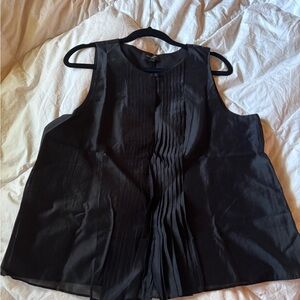 Banana Republic Black Pleated Blouse